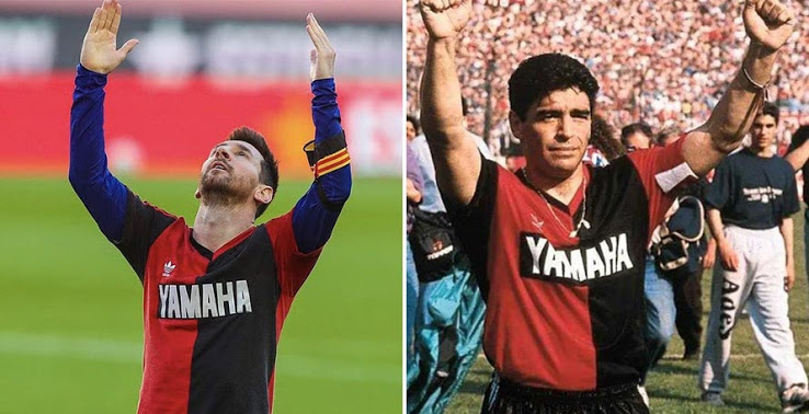 Barcelona To Pay €3000 Fine Over Messi’s Goal Celebration To Maradona