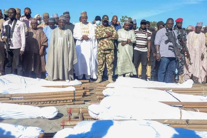 The attackers killed at least 43 people in Borno State over the weekend
