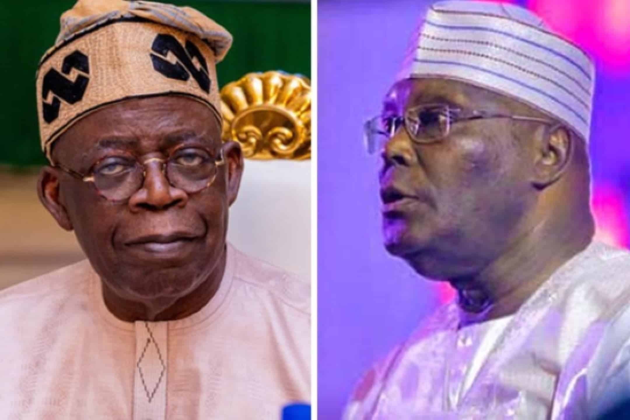 President Bola Tinubu and Atiku Abubakar