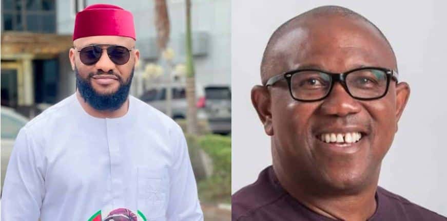 L-R Nollywood Actor, Yul Edochie and ADC Chieftain, Peter Obi