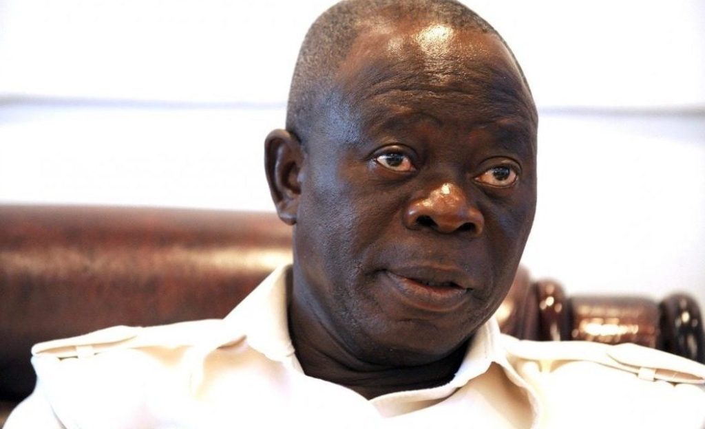 Former Governor of Edo State, Adams Oshiomhole