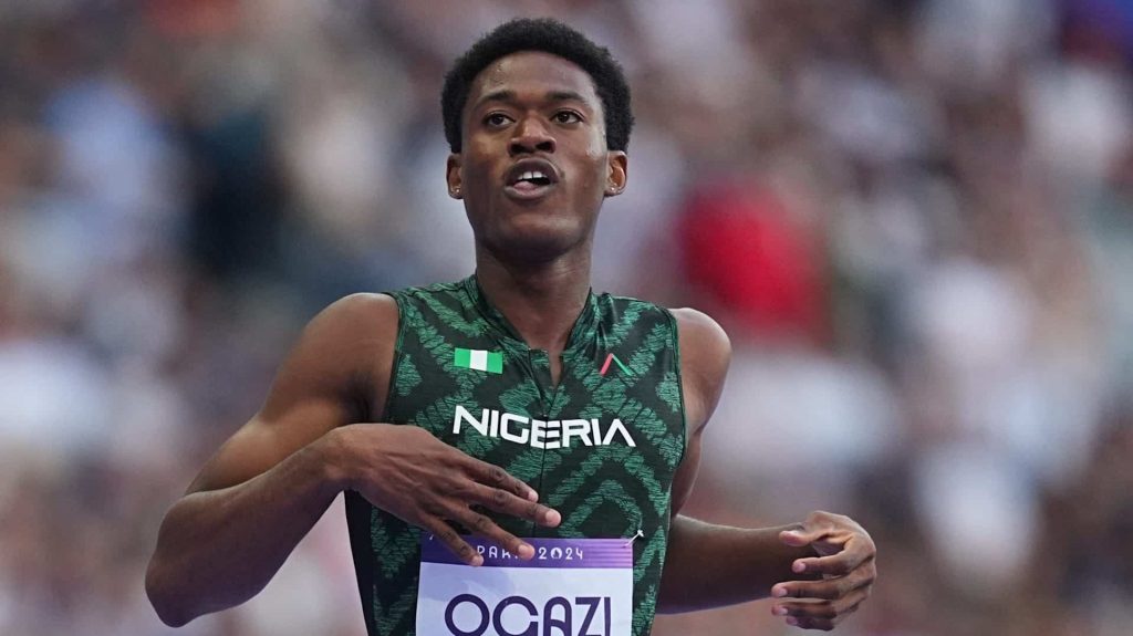 Teen sprint sensation Samuel Ogazi