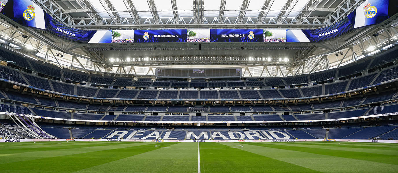 Real Madrid's Santiago Bernabeu stadium.