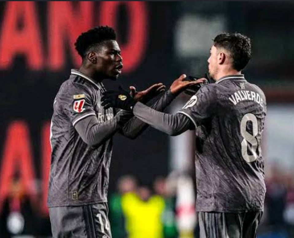 File photo of Federico Valverde and Aurelien Tchouameni.