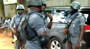 Nigeria Customs officers on duty