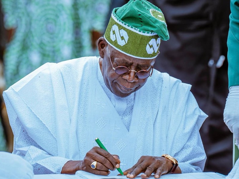 The President of Nigeria, Bola Tinubu