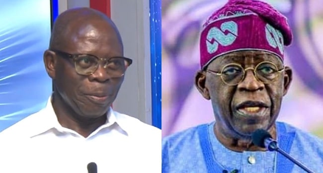 Senator Adams Oshiomhole and President Bola Tinubu