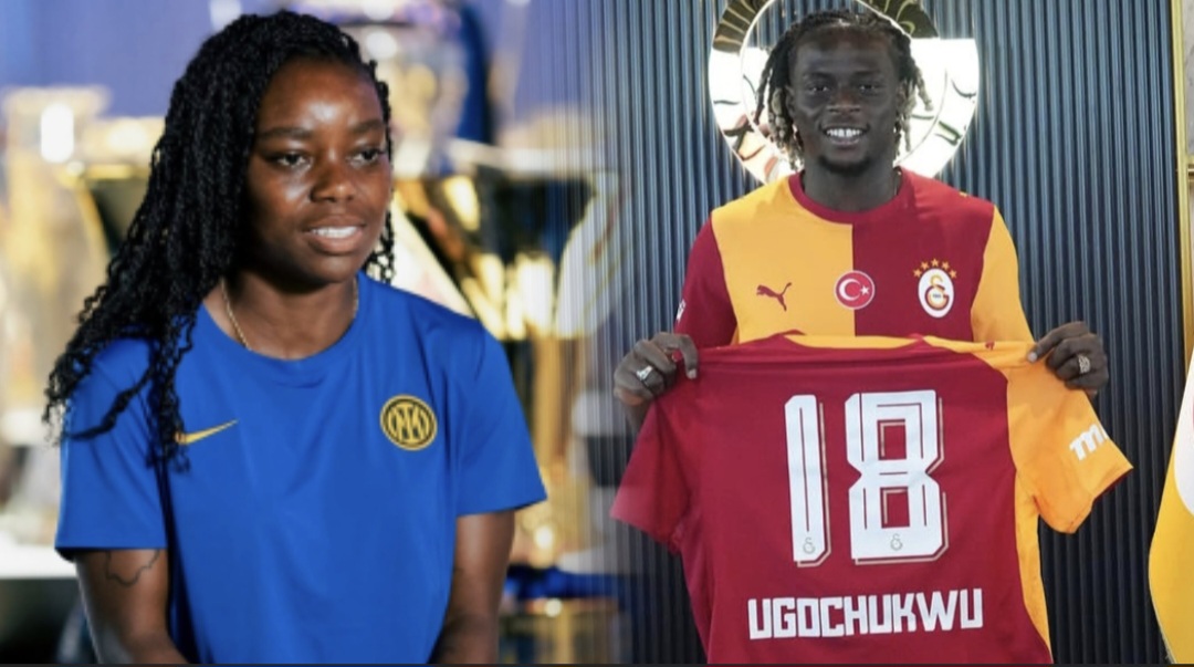 Toni Payne and Lesley Ugochukwu after completing transfers to Inter Women and Galatasaray respectively.