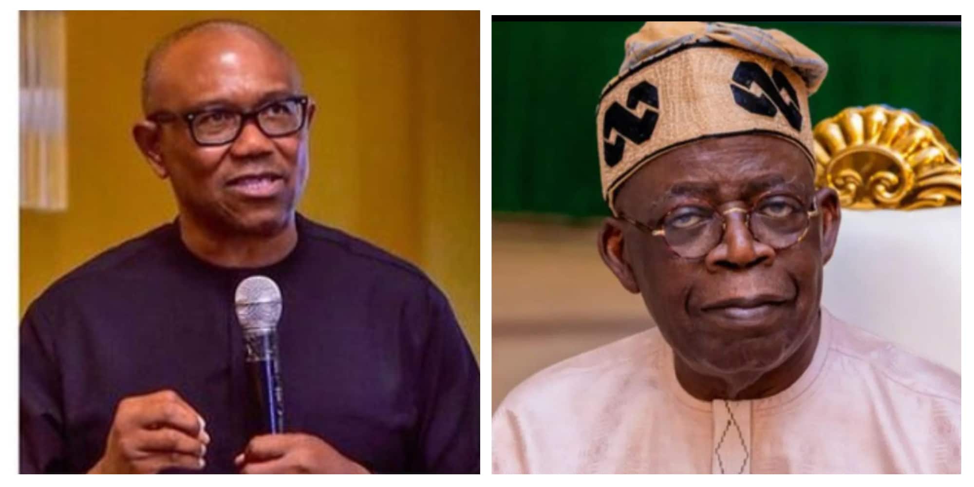 Peter Obi and President Bola Tinubu